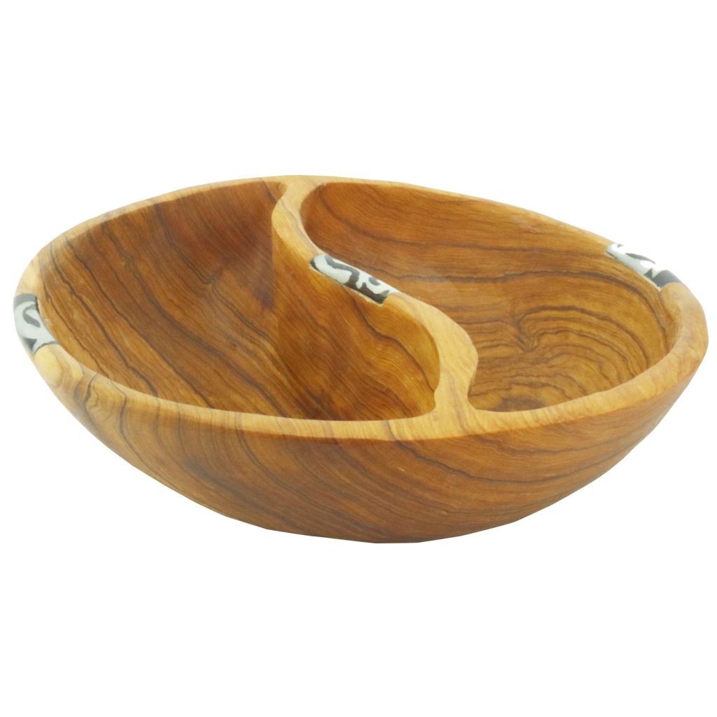 Bol rond en bois d'olivier – Image 3