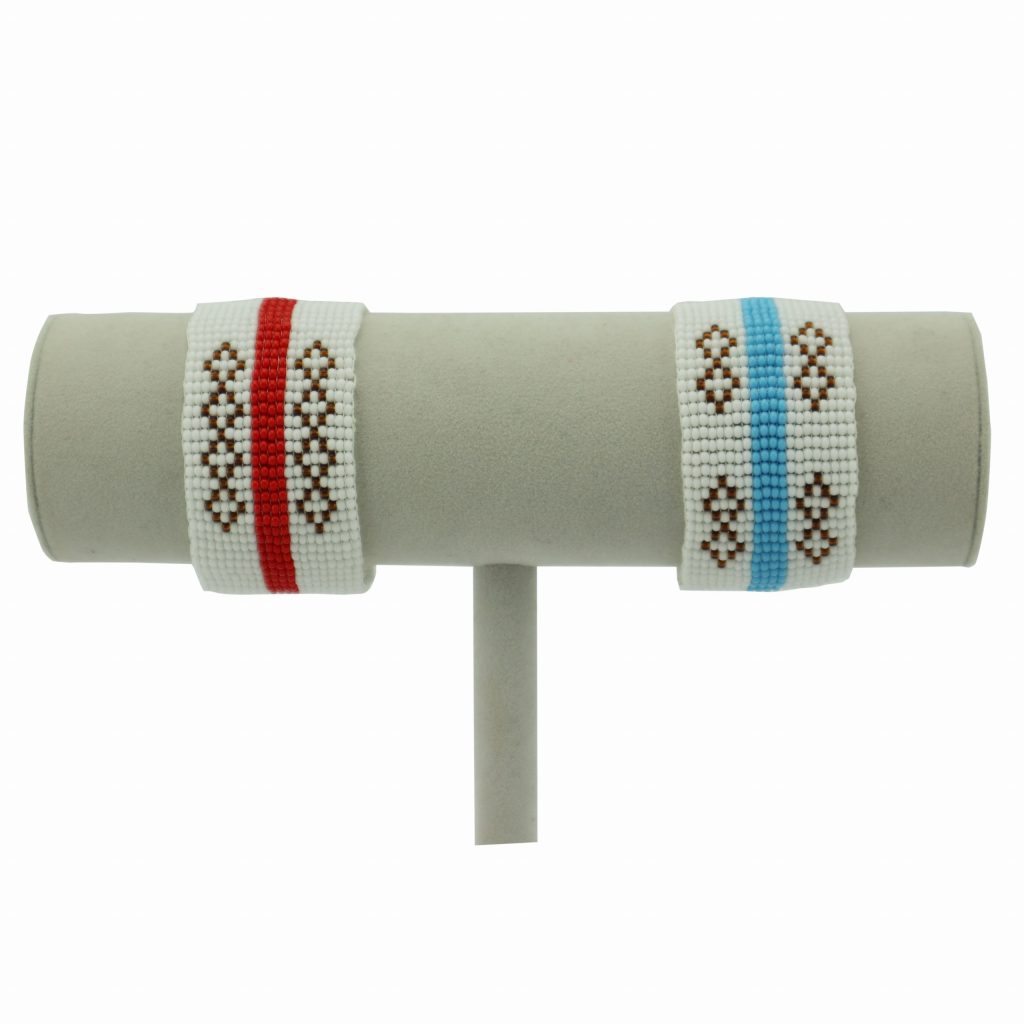 WHITE RED DIAMOND MASSAI BRACELET - Image 3