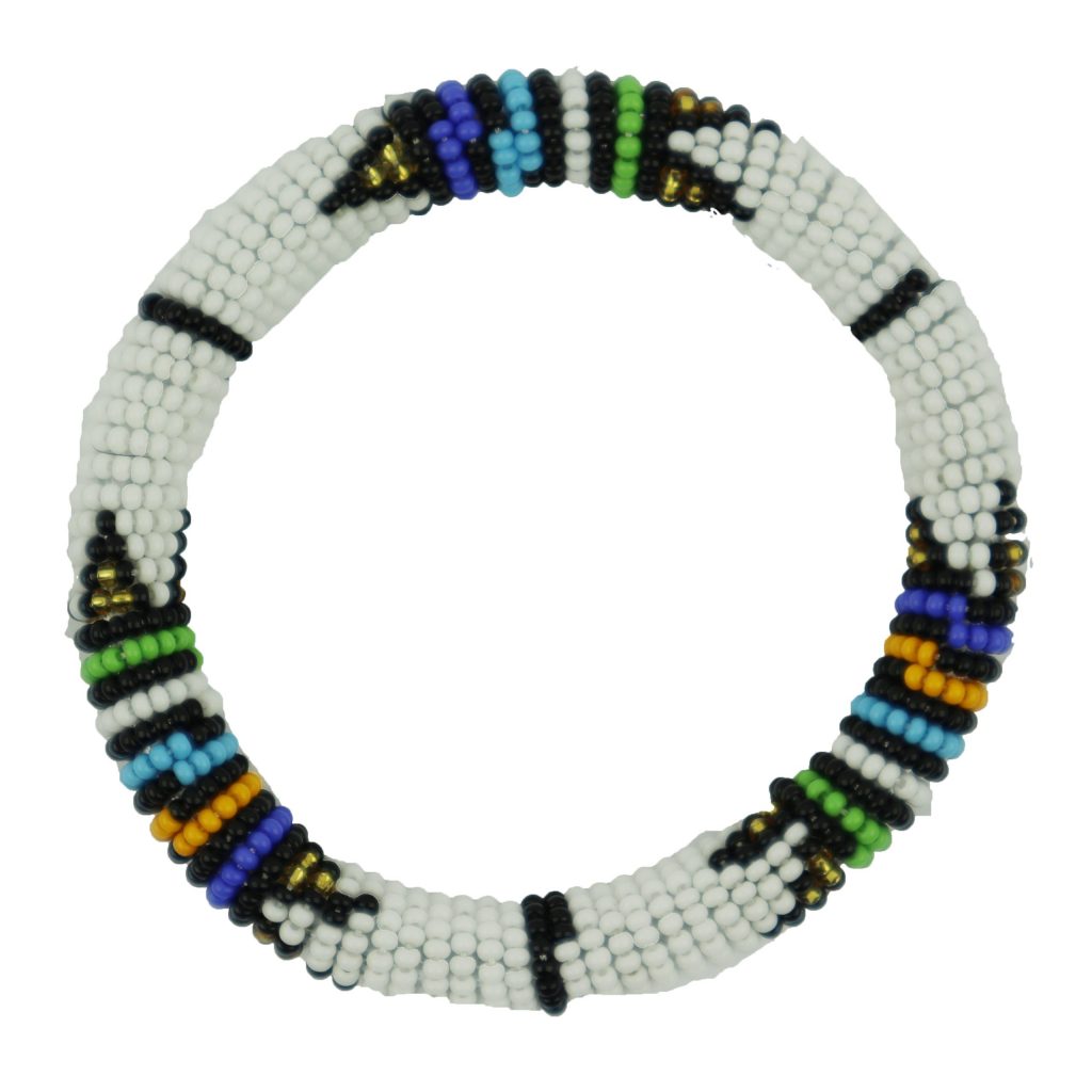 BRACELET MASSAI CLASSIQUE BLANC