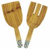 COUVERTS A SALADE PLATES EN BOIS D'OLIVIER – Image 3