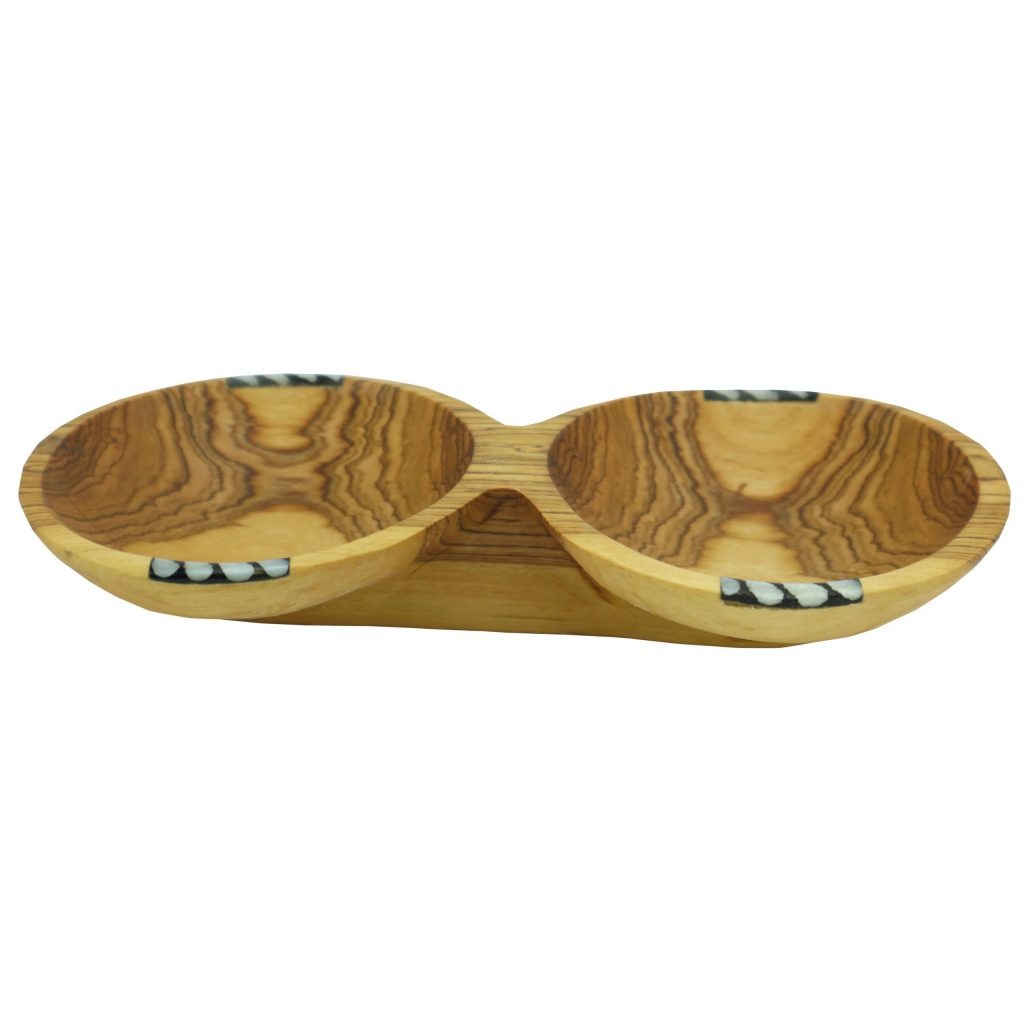 Duo de petits bols en bois d'olivier – Image 3