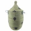 PANIER AFRICAIN TISSE BLEU BLANC M