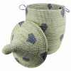 PANIER AFRICAIN TISSE BLEU BLANC M – Image 2