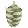TWO-TONE ZIGZAG WOVEN AFRICAN BASKET XXL