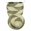 TWO-TONE ZIGZAG WOVEN AFRICAN BASKET XXL - Image 3