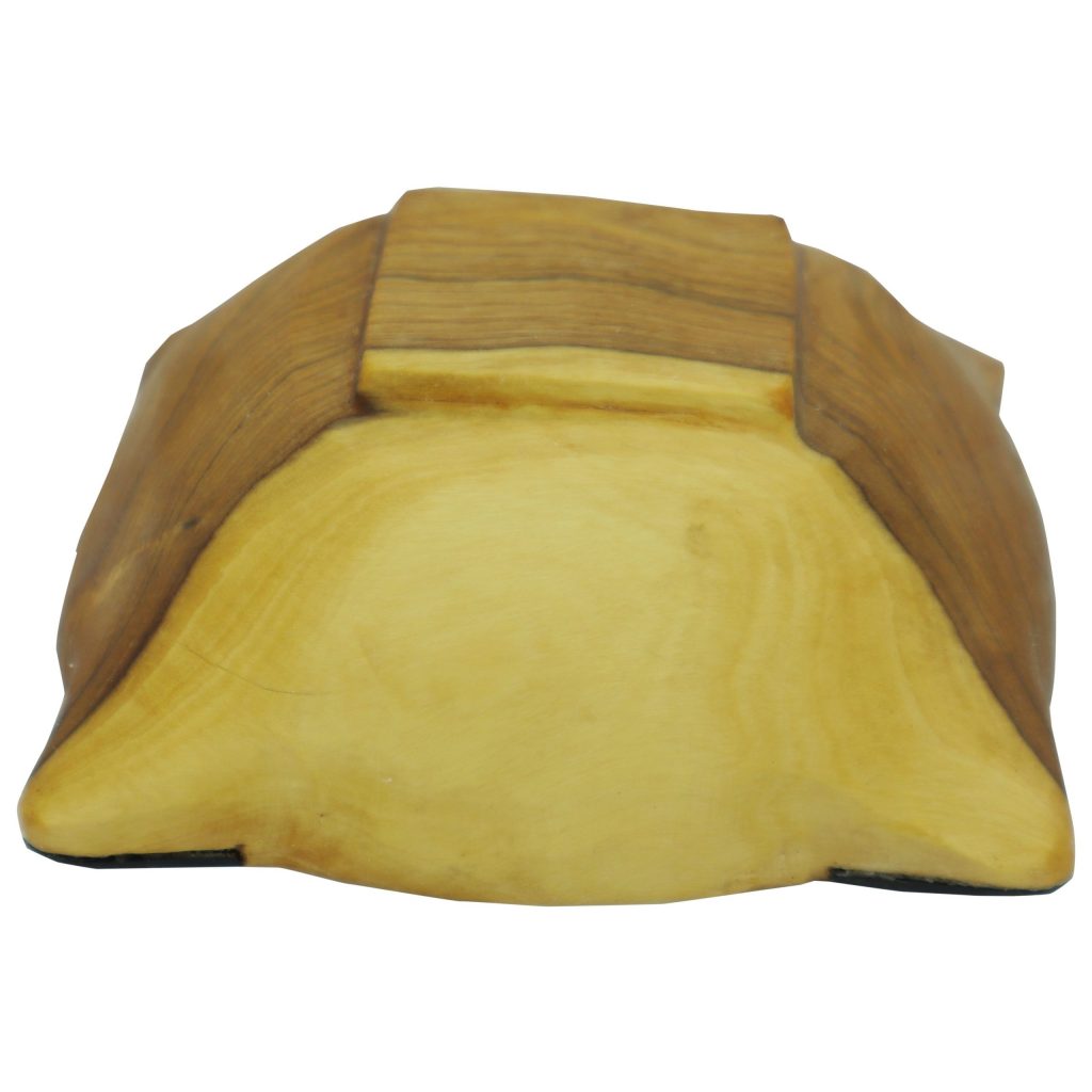 SMALL SQUARE OLIVE WOOD BOWL - Image 4