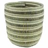 SMALL TRICOLOR CYLINDRICAL AFRICAN BASKET XXS