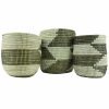 PETIT PANIER AFRICAIN CYLINDRIQUE EN ZIGZAG XS – Image 2