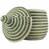PETIT PANIER AFRICAIN TISSE A RAYURES BICOLORE XS – Image 3