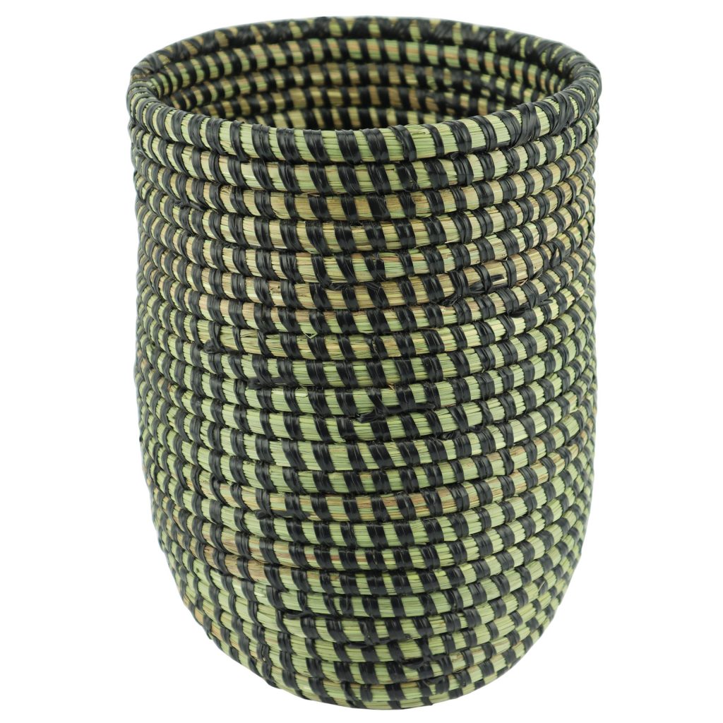 SMALL SENEGALESE BLACK DOUBLE TIE BASKET XXS