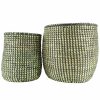 SMALL SENEGALESE BLACK DOUBLE TIE BASKET XXS - Image 2