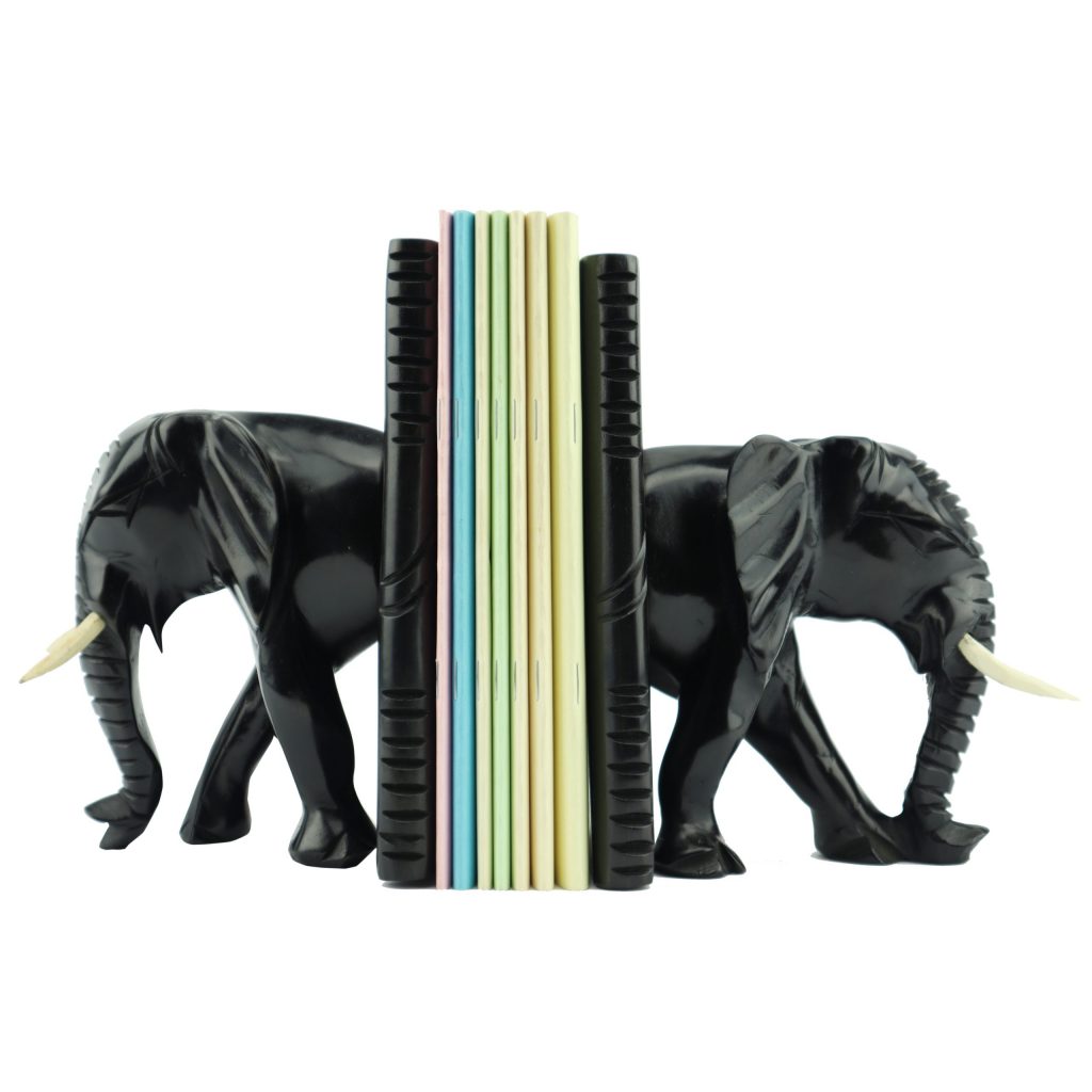 BOOKENDS OF ELEPHANTS