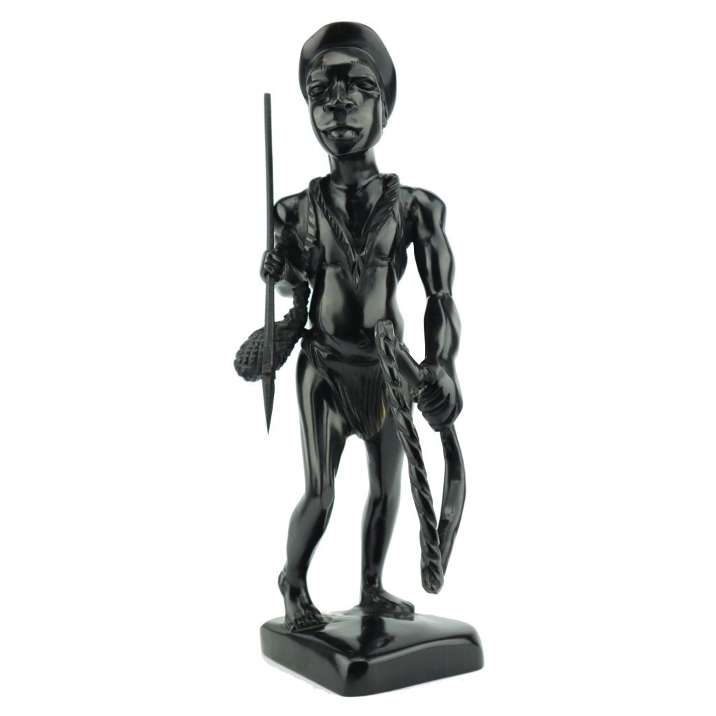 AFRICAN HUNTER STATUETTE - Image 6