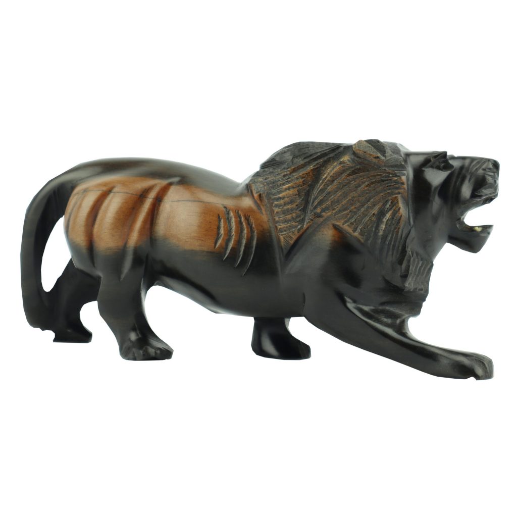 TWO-TONE LION STATUETTE