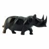 STATUETTE OF A SMALL TWO-TONE RHINOCEROS