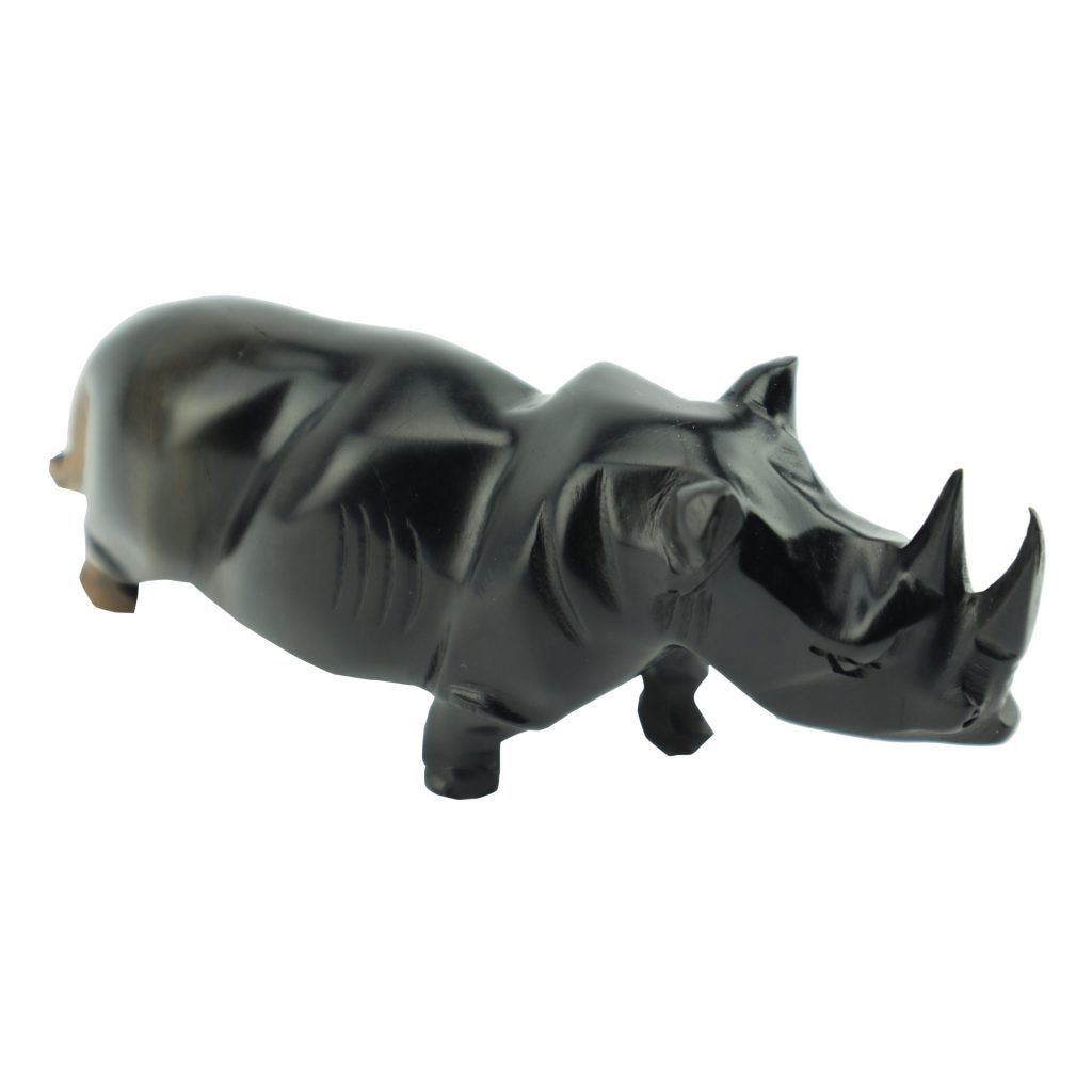 STATUETTE D'UN PETIT RHINOCEROS BICOLORE – Image 3