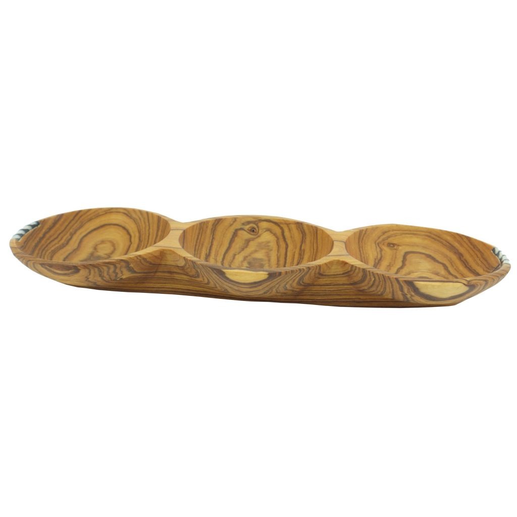 TRIO DE PETITS BOLS EN BOIS D'OLIVIER – Image 4