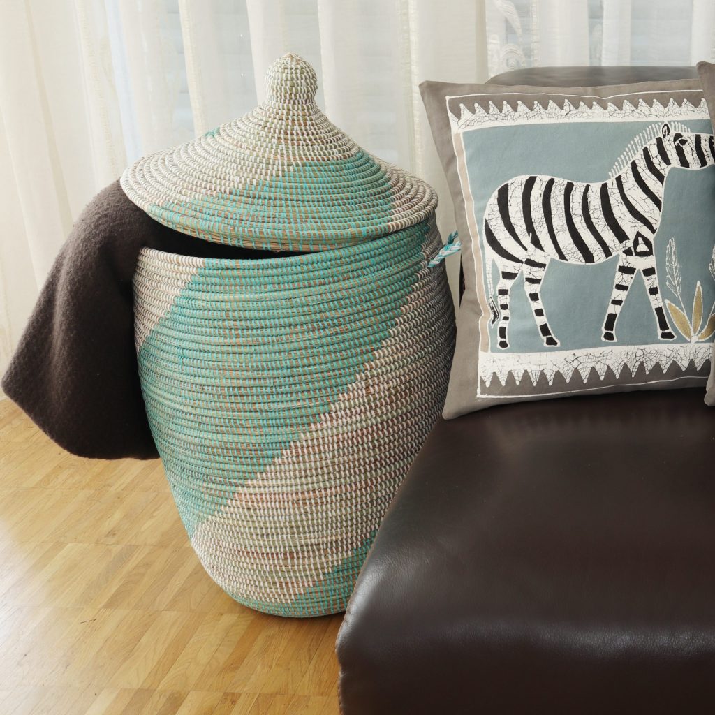 Housse de coussin teal zèbre – Image 3