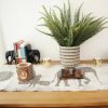 SMALL TRICOLOR CYLINDRICAL AFRICAN BASKET XXS - Image 2