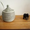 PETIT PANIER AFRICAIN TISSE A RAYURES BICOLORE XS – Image 2