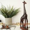 STATUETTE D'UNE GIRAFE AVEC SON PETIT – Image 2