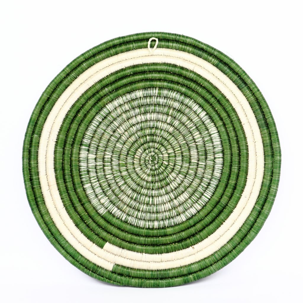 RWANDA TRIVET WHITE GREEN #1 - Image 3