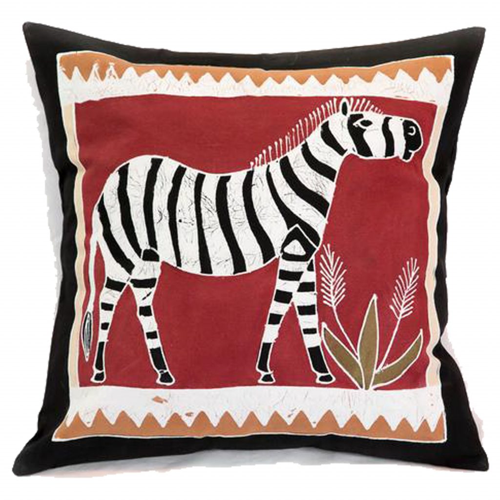 Housse de coussin bushways zèbre