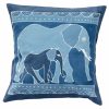 Housse de coussin animals indigo elephant