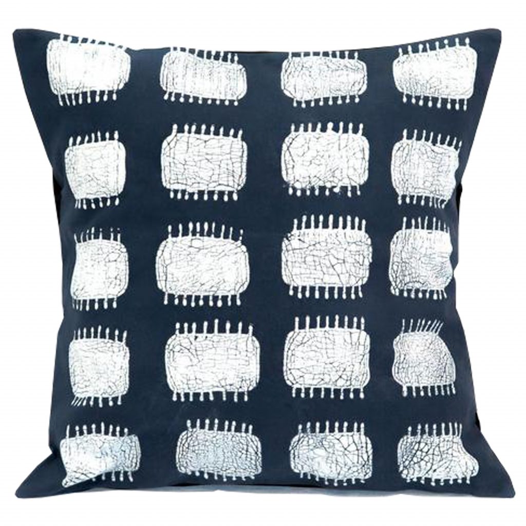 Housse de coussin spike cobalt