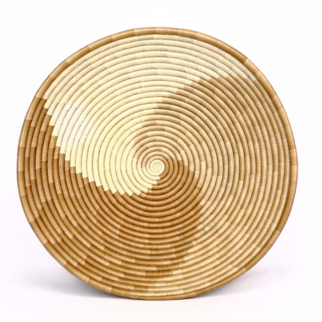 AFRICAN WOVEN BASKET MIX OF BEIGE #1 - Image 3