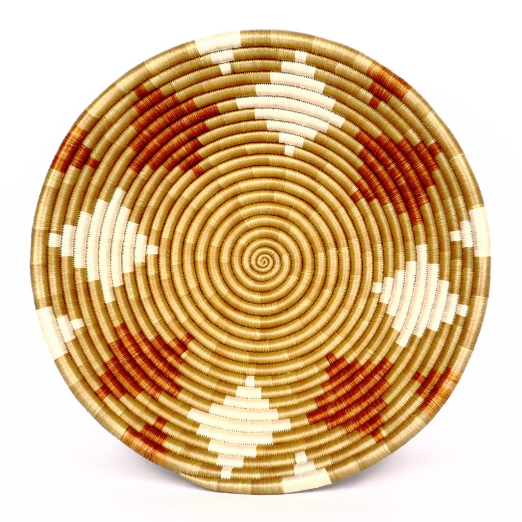 ROUND MULTI AFRICAN WOVEN BASKET #1 - Image 3