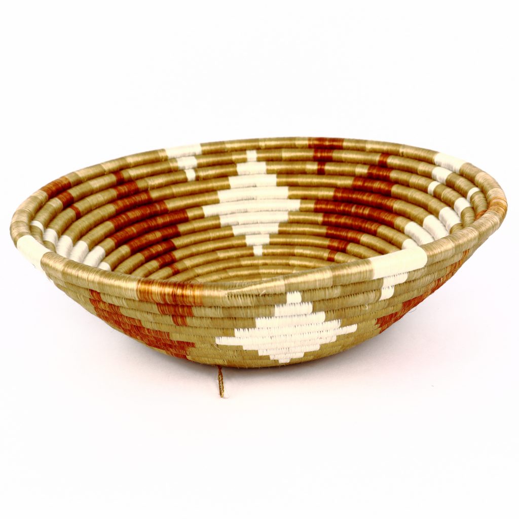 ROUND MULTI AFRICAN WOVEN BASKET #1