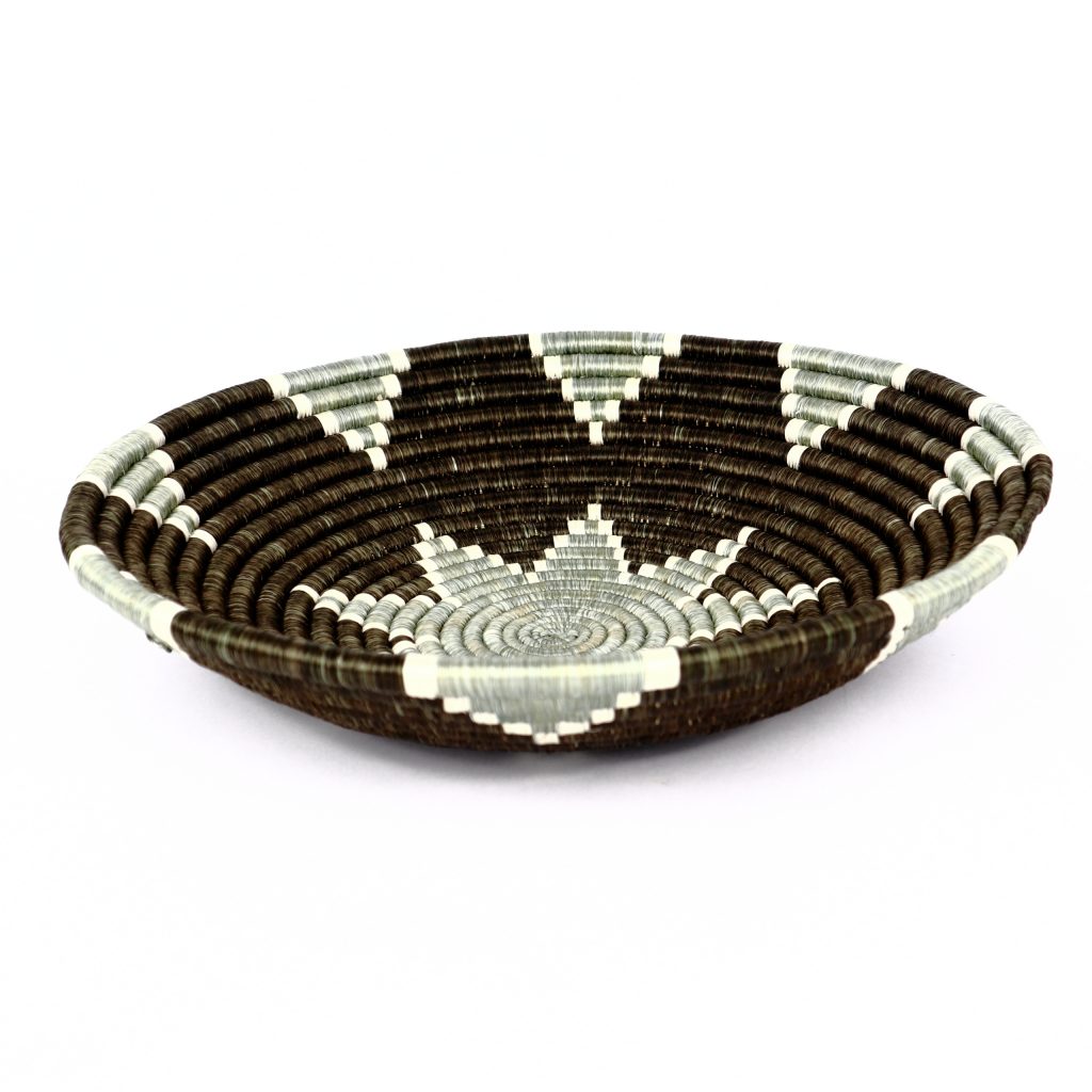 RWANDA ROUND MULTI FLOWER BASKET #1