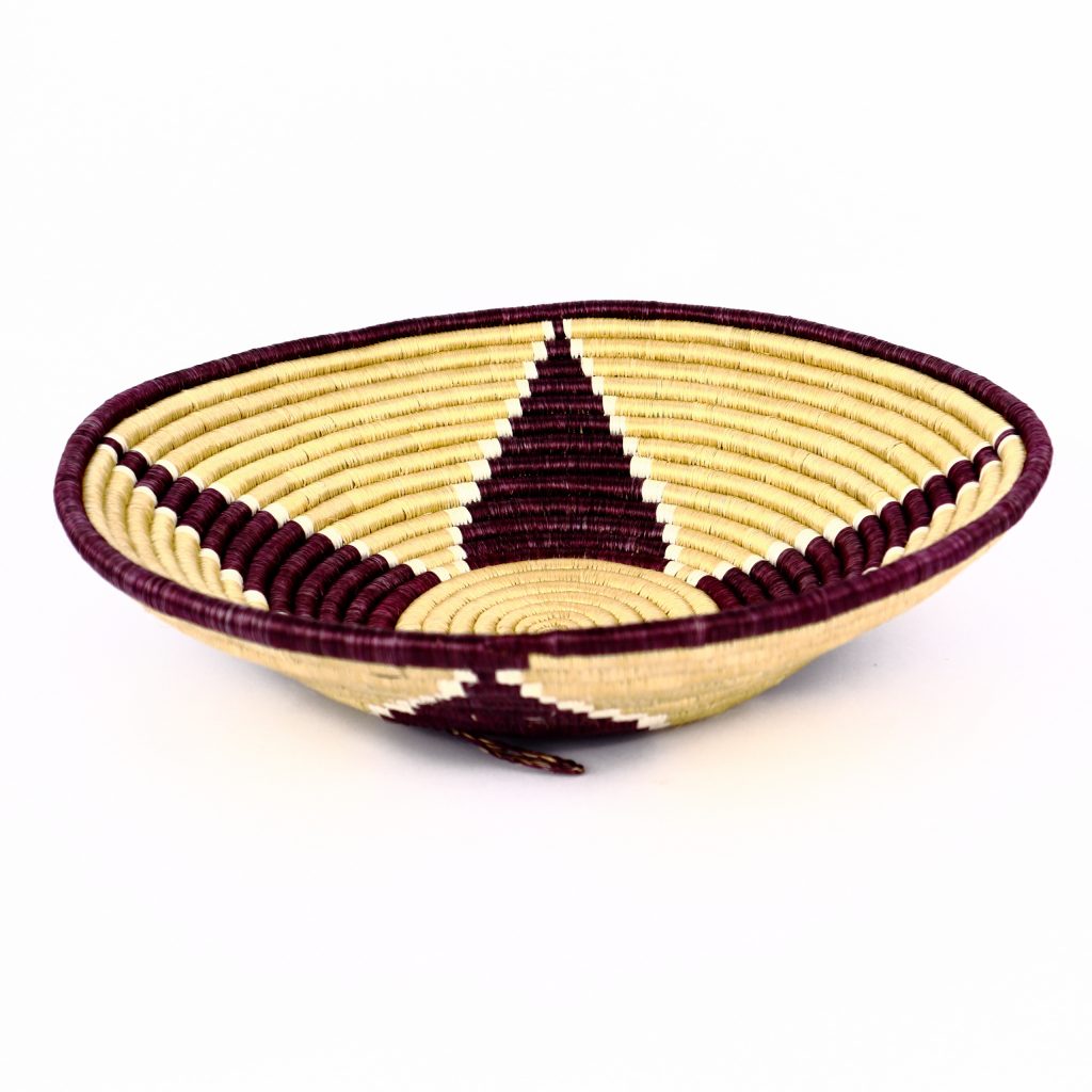 RWANDA ROUND MULTI FLOWER BASKET