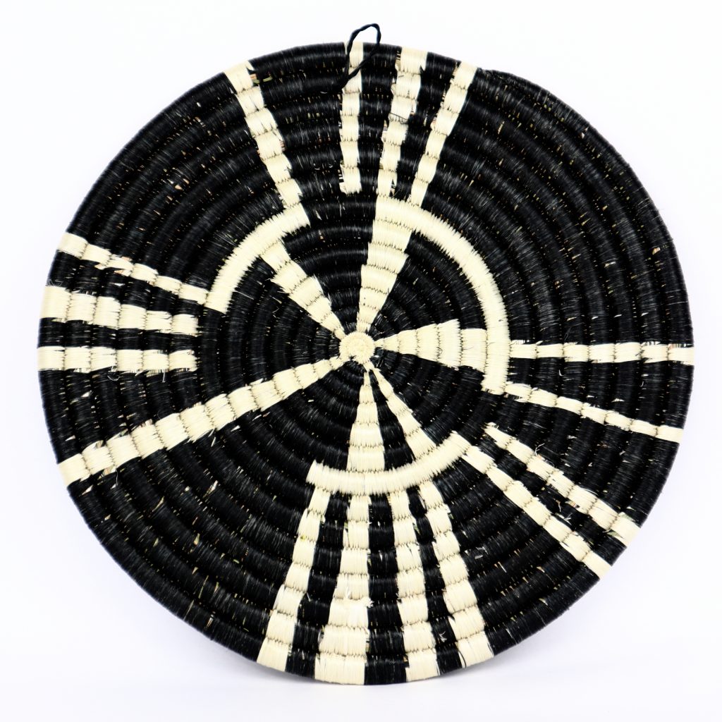 SMALL TRIVET RWANDA BLACK WHITE #1 - Image 3