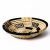 Petit panier rond tissé africain naturel
