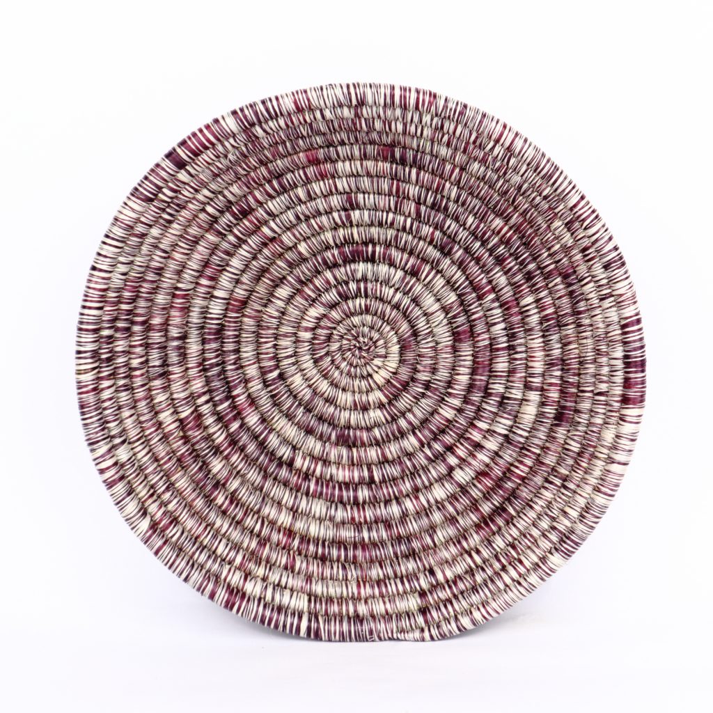 SMALL BASKET RWANDA MIX RED WHITE#1 - Image 3