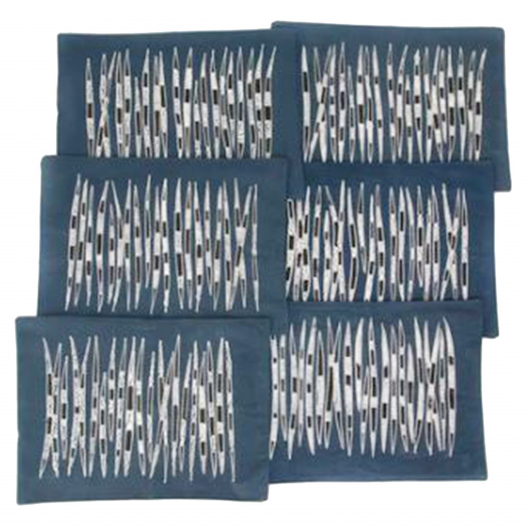TRIBAL QUILLS INDIGO PLACEMATS