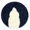 WHITE BLUE AFRICAN TRIVET #1