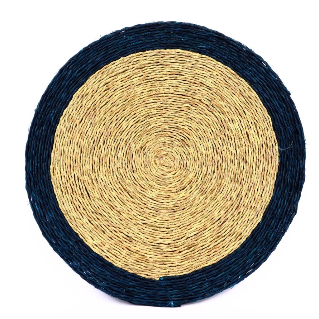 DESSOUS DE PLAT MOYEN NATUREL MARINE
