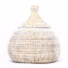 PETIT PANIER SENEGALAIS ROND BLANC