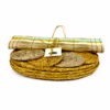 SET DE TABLE TISSE NATUREL JAUNE – Image 2