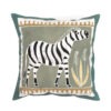 Housse de coussin africain animals zebra earth