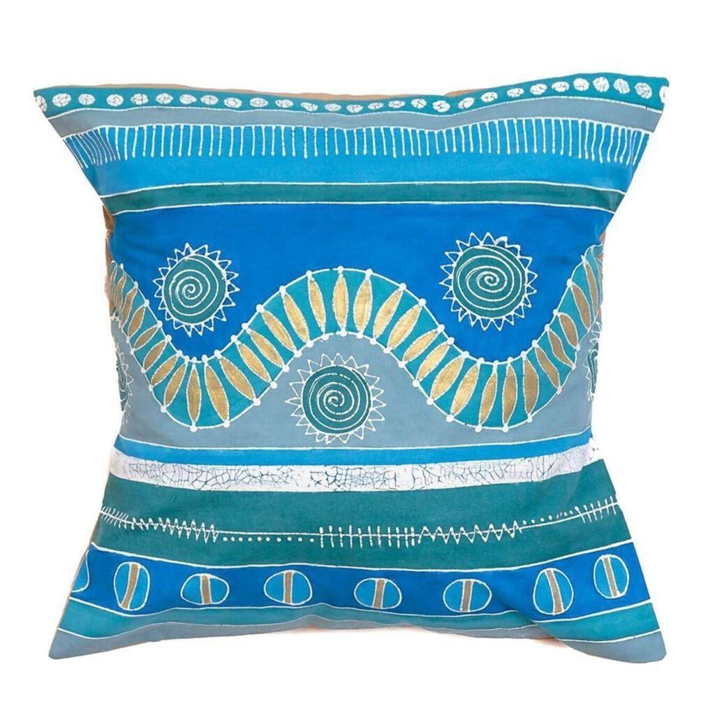 Housse de coussin africain mali aqua hills