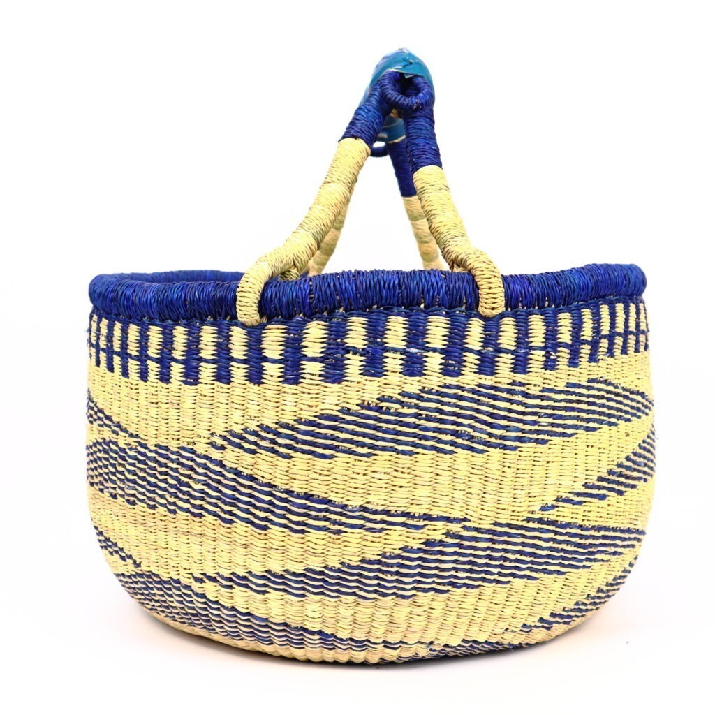 PANIER BOLGA ROND MIX NATUREL BLEU #1 – Image 3
