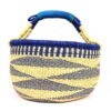 PANIER BOLGA ROND MIX NATUREL BLEU #1