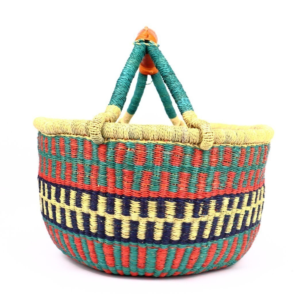 Panier bolga rond multi #2 – Image 3