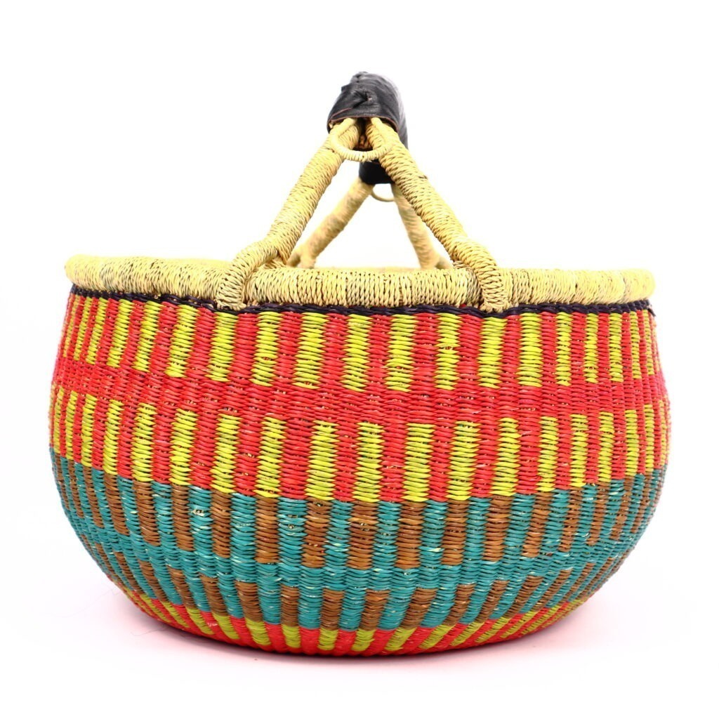 Panier bolga rond multi #4 – Image 3