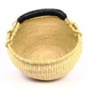 Panier bolga rond naturel anse noire #1 – Image 2