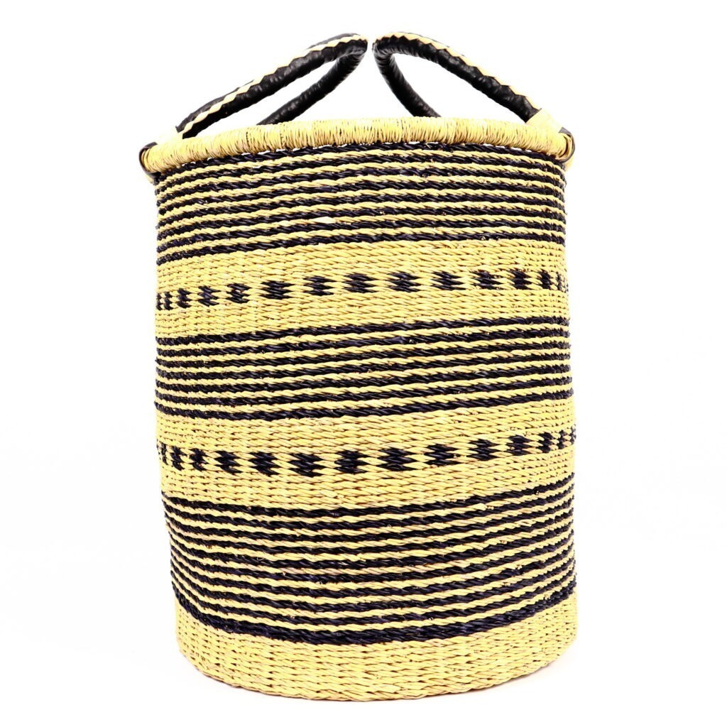 Panier moyen bolga mix naturel noir #1